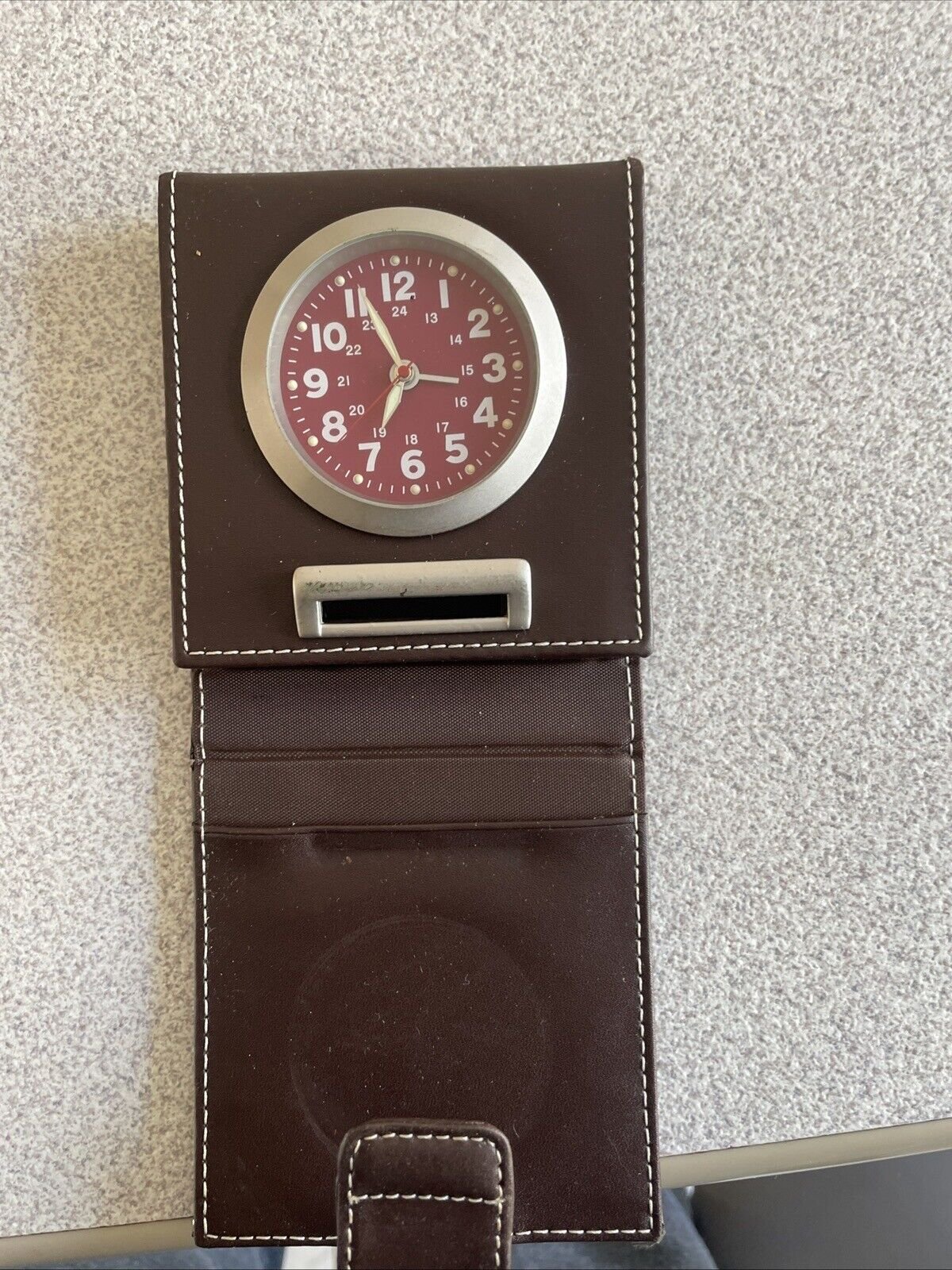 Wellgain Quartz Travel Desk Top Fold Up Alarm Clock