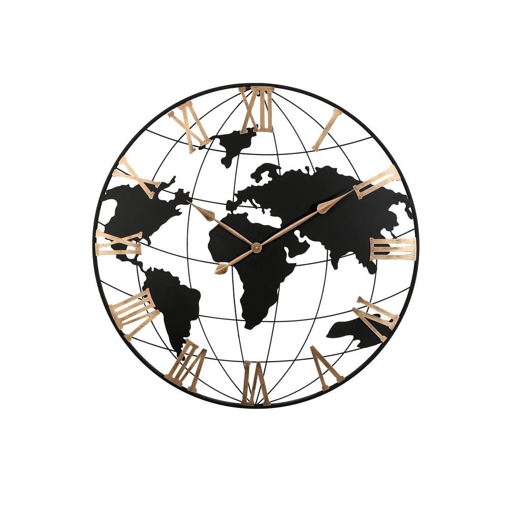 36 in. Extra Giant Large Black Metal Wall Clock, Wall Clock with...