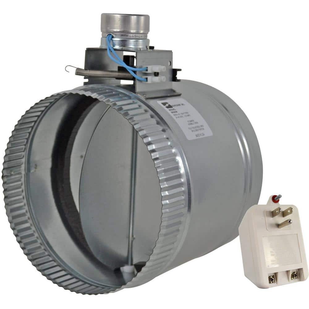 8 in. Motorized Adjustable Damper, Open