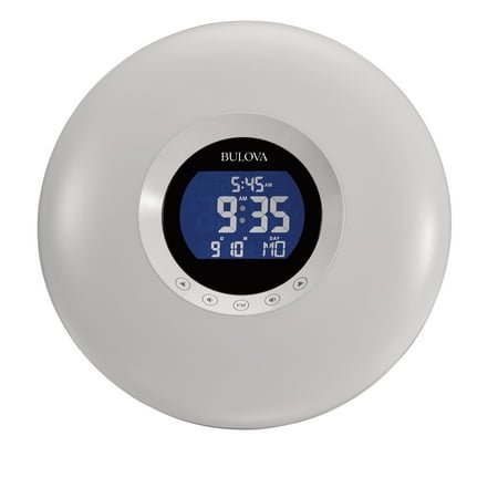 Bulova B1377 Multi-Wake LED Tabletop Alarm Clock