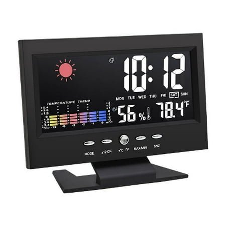 CCOCC Atomic Clock, Digital Clock with Large Display, Smart Atomic Wall Clock with Temperature and Date