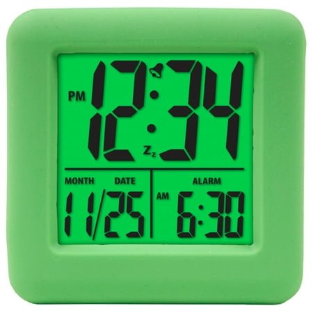 Equity by La Crosse Digital Cube Alarm Clock with On-Demand Backlight, 70911