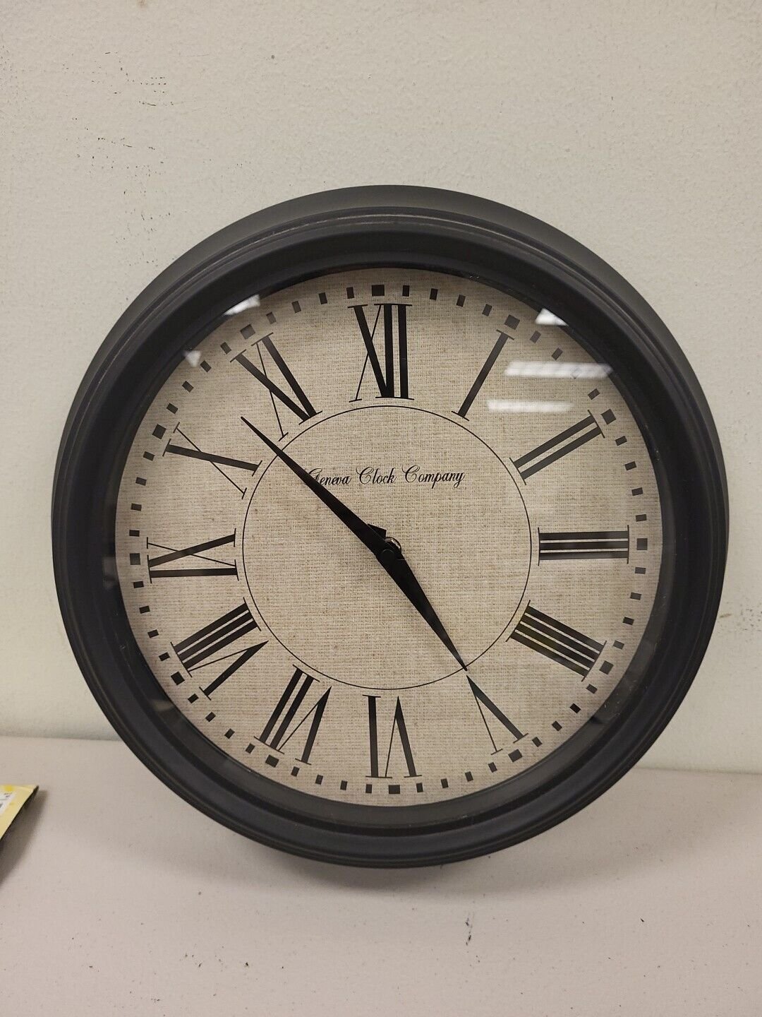 Geneva Clock Company 14" Decorative Wrought Iron Quartz Wall Clock USED