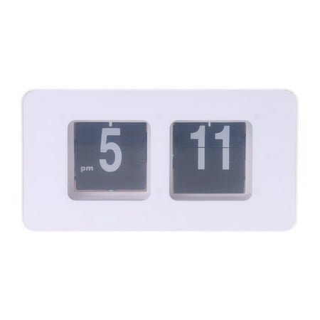 LIANXUE Retro Auto Flip Clocks Number Classic Stylish Modern Desk Wall Clock Flip Clocks
