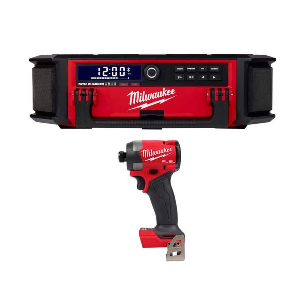 M18 Lithium-Ion Cordless PACKOUT Radio/Speaker w/ Built-In Charger & Impact Driver