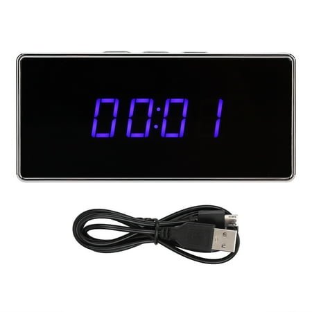 Multi-Functional Electronic Alarm Clock WiFi Hidden Wireless 1080P Camera Clock