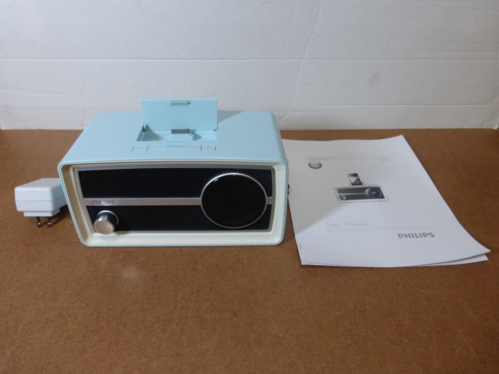 Retro Style Philips Mini Original AM-FM Radio w/ 30-Pin iPod Dock (ORD2100)