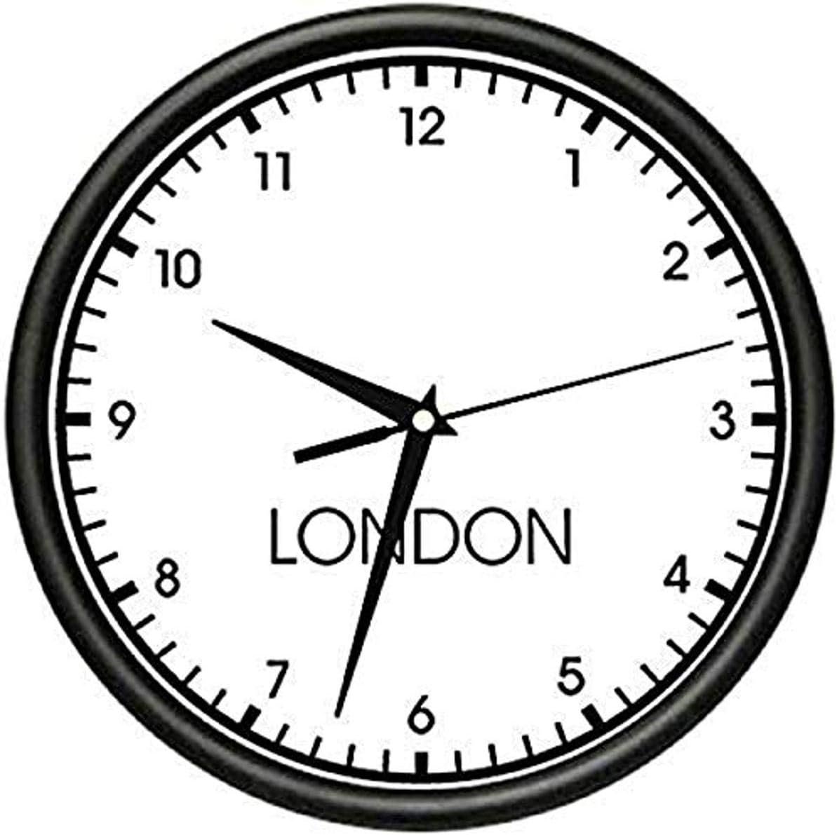 SignMission London TIME Wall Clock World time Zone Clock Office Business