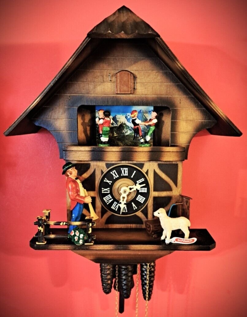 Vintage Classic Swing-Dancers Musical Cuckoo Clock #3