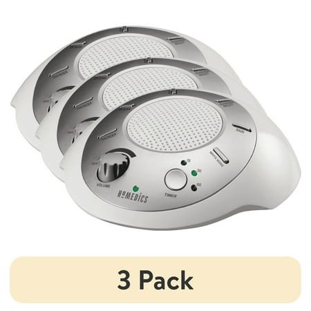 (3 pack) Homedics Sound Spa and White Noise Machine, 6 Relaxing Nature Sounds, Sound Therapy for Home, Office, Nursery