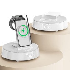Alarm Clocks for Bedrooms with Wireless Charging Station, iPhone Charging Sta...