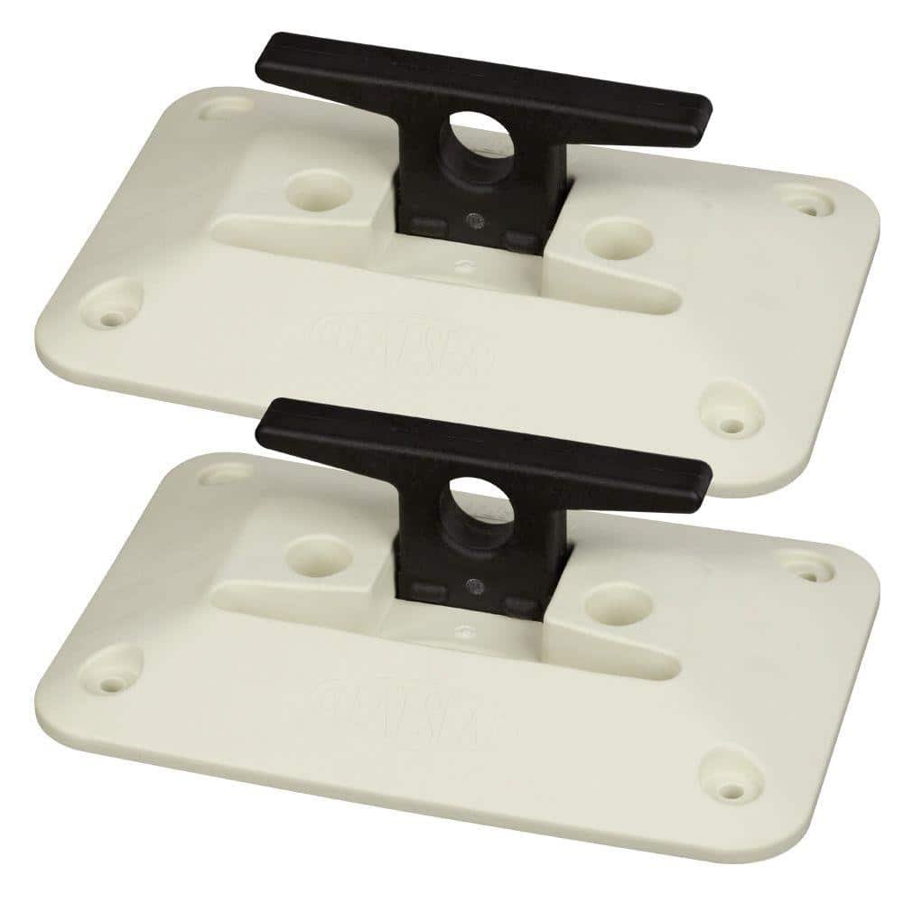 Black and Ivory Nylon Folding Dock Cleat for Dock Decking in Boat...