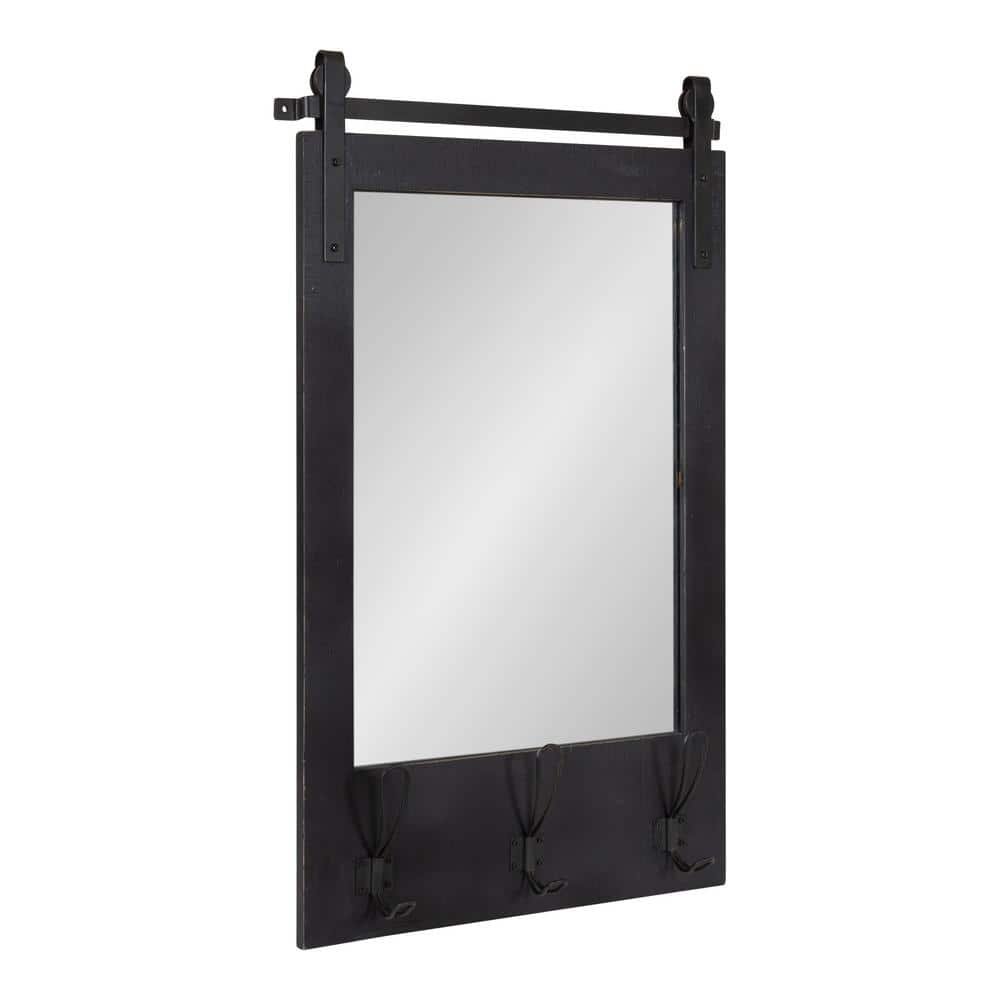 Cates 31 in. x 20 in. Classic Rectangle Framed Black Wall Accent...