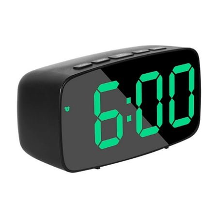 CCOCC Alarm Clock,LED Display Digital Clock,Space-Saving Bedside Clock with Snooze Function and Silent Operation