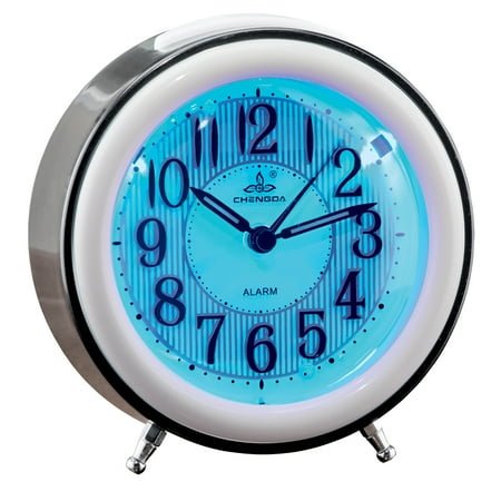 Collections Etc Easy-to-Read Sound Activated Light Up Clock