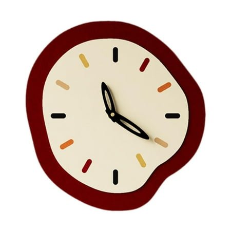 deevoka Wall Clock Home Decor Contemporary Practical Unique Hanging Clock Decorative Clock for Modern Living Room Bedroom Dining Room 33cmx35cm