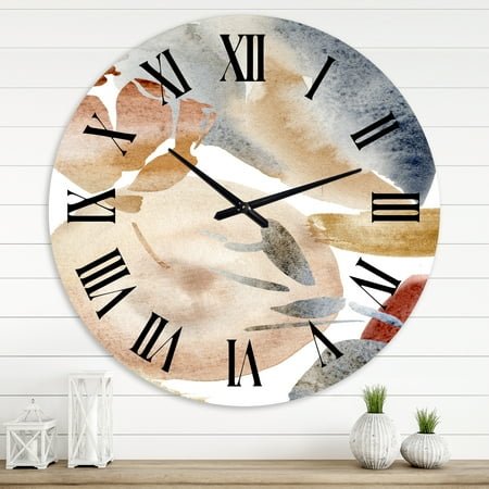 Designart 1 in Modern,Contemporary Wall Clock