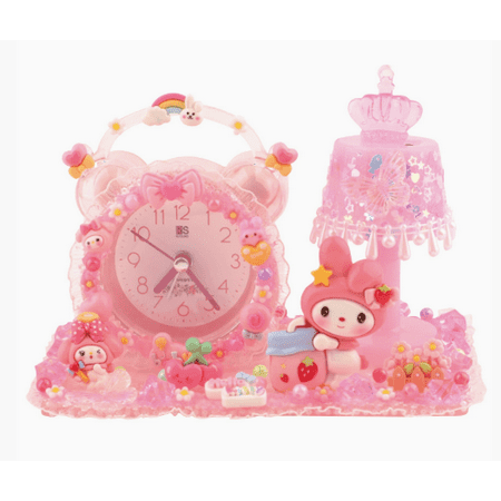 DIY pure handmade LED night light creative digital alarm clock