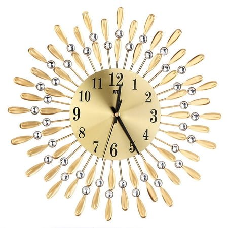 Hemoton 37.5 Quartz Retro Artistic Indoor Oversized Wall Clock, Silent Mechanism