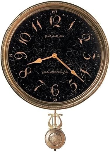 Howard Miller Dover Wall Clock II 549-666 – Vintage & Round with Quartz Movement