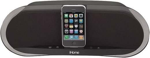 iHome iPhone/iPod Speaker System (30W, Black, 30-pin Dock Connector, Compatible with 30-pin iPhone & iPod Models)
