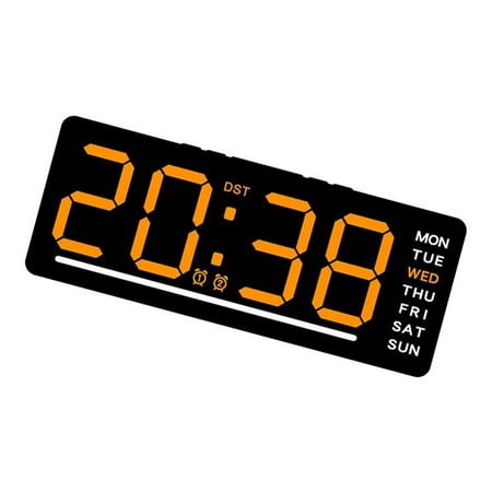 LED Clock Digital Alarm Clock With Adjustable Brightness And Temperature Display