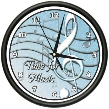 MUSIC TEACHER Wall clock musical instrument sing gift