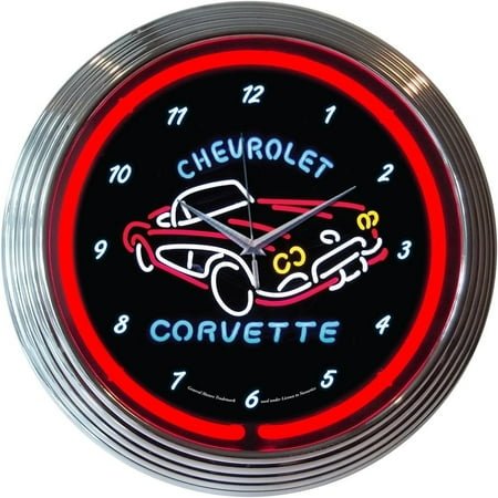 Neonetics Corvette C1 Wall Clock, 15-Inch