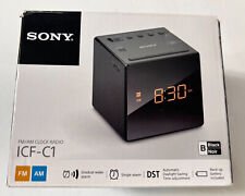 NEW Sony ICF-C1 Alarm Clock Radio - Black FREE SHIPPING