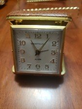 Old Vintage "WESTCLOX" Travel Alarm Clock Made in TAIWAN