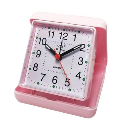 Quartz Travel Alarm Clock with Case - Holiday / Travelling^ N4A0