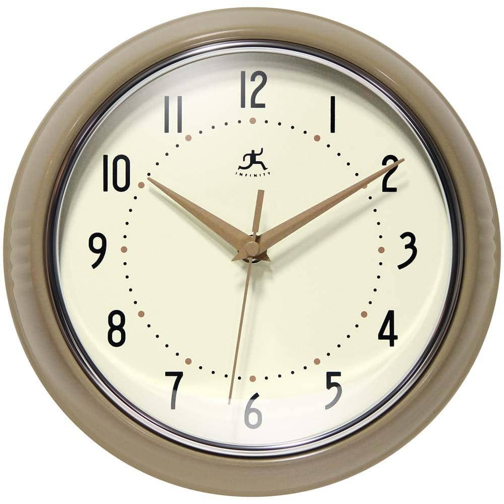 Retro Round Latte Wall Clock