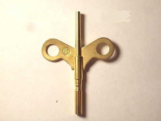 Seth Thomas Trademark Mantel Clock Winding Key #4/0000 for #120 and #124 Movements, Gold