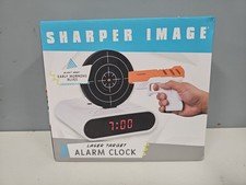 Sharper Image Laser Target Alarm Clock open Box