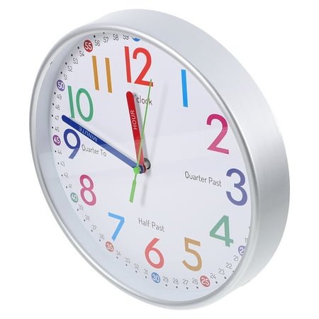unbranded Simple Style Wall Clock Electric Projector Rotary Pole White