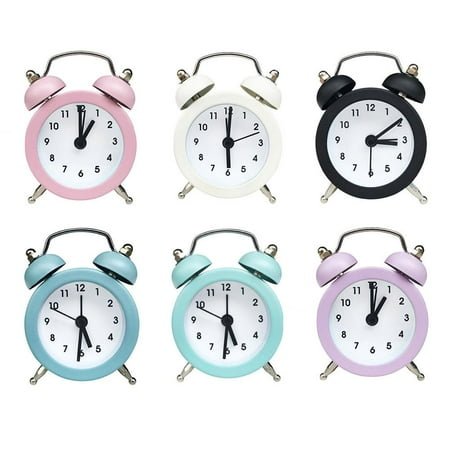 Up to 60% off! PawCasa Alarm Clock Lilone Twin Bell Loud For Heavy Sleepers Yellow UK Bedroom