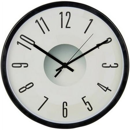 Victor-1PK Victory Light Heavy-Duty Silent Wall Clock - Black/Plastic Case, Gray