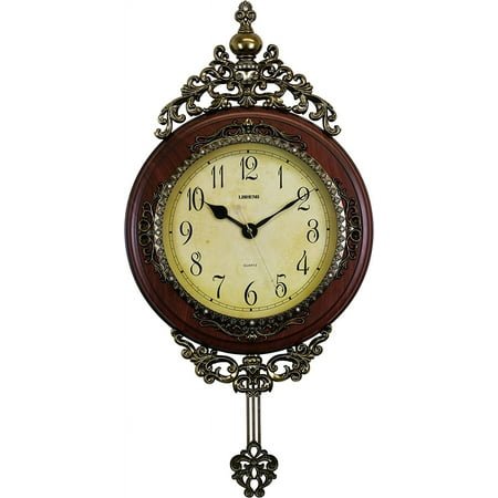 Victorian Style Ornate Pendulum Wall Clock