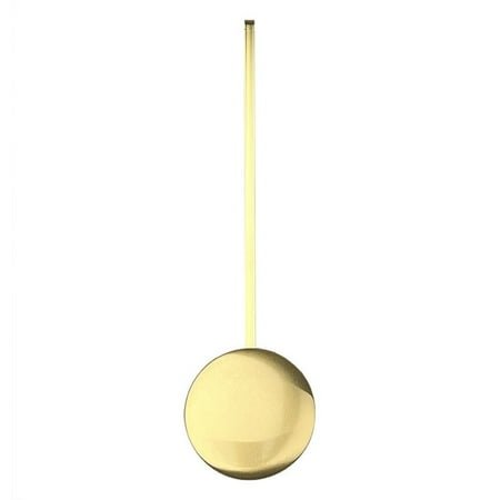 Wall Clock High Gloss Gold Metal Pendulum Swing Movement Quartz Accessories, Length 220mm, Premium Pendulum Clock with Swing Movement for Wall Décor