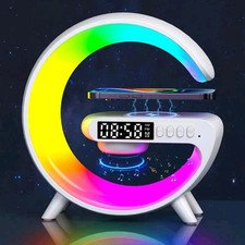 Wireless Fast Charging Smart Light Alarm Clock Speaker Machine