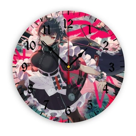 Zenless Zone Zero Wall Clock with Clear Glass Dial Silent and Non-Ticking, Suitable for Bedroom, Office, School, Home and Living Room as a Gift Or Decoration, Large Size 12 Inches