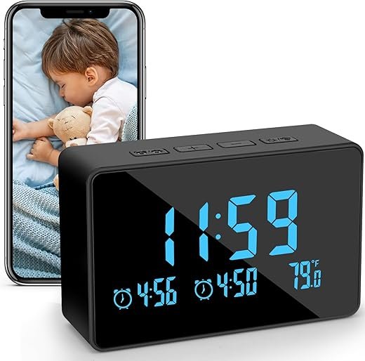 1080P Mini Nanny Cam: Indoor Security Camera for Home & Office with Night Vision and Motion Detection
