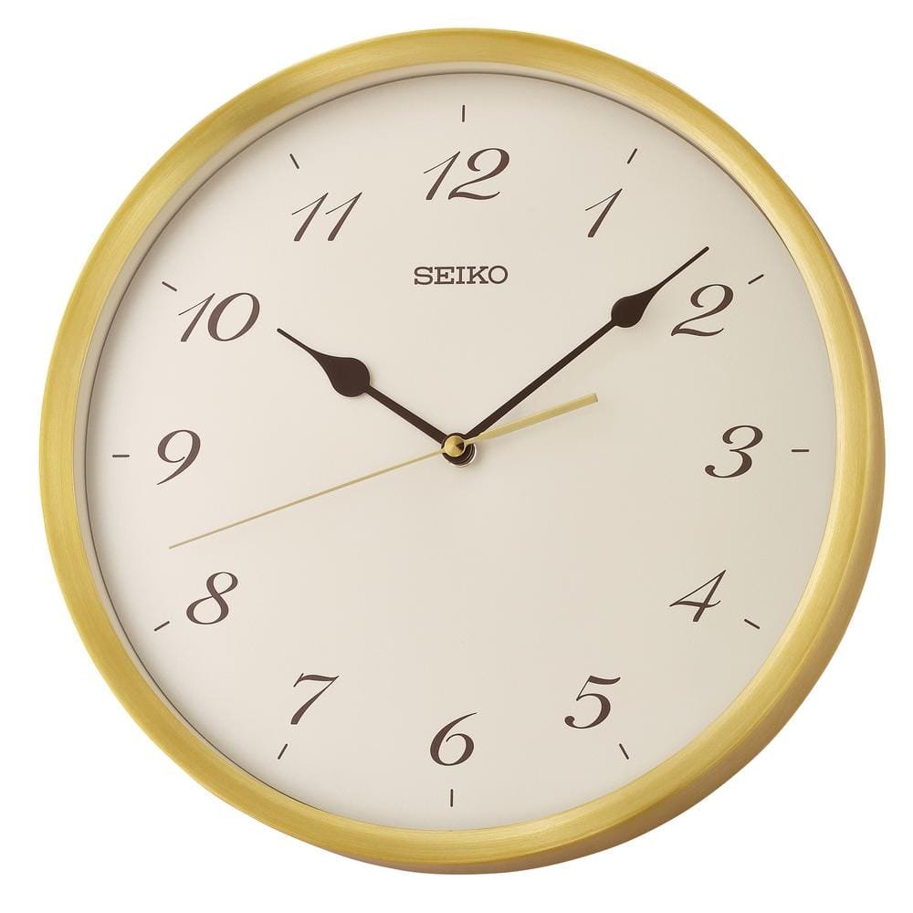 12 in. Gold Saito Jewel Tone Wall Clock