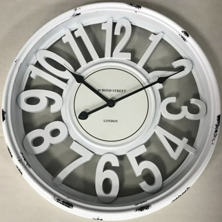 18-Inch Hollow Digital Roman Numeral Large Wall Clock Living Room Bedroom Nordic Simple Modern Gear Clock American Style