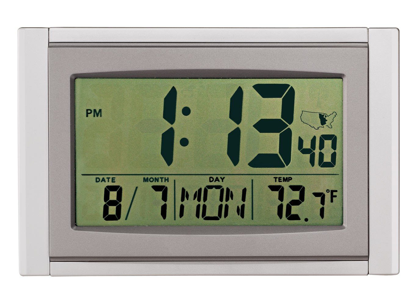 5 in 1 Large LCD Atomic Clock