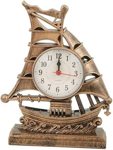 Alarm Clock, Sailboat Alarm Clock, Alarm Clocks for Bedrooms, Retro Alarm Clock Table Desk Alarm Clock Household Clock Collection Clock