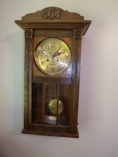 ANTIQUE DUFA GERMAN PENDULUM WALL CLOCK REGULATOR WITH LARGO GONG (UNTESTED)