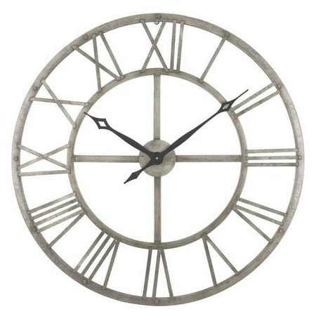 Aspire Samson Metal Wall Clock, Gray
