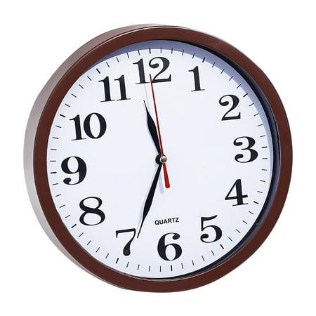 Back to School Clearance! Uhuya Mute Wall Clock, Modern Small Wall Clocks Battery Operated 9 Inch, Silent Non-Ticking Analog Classic for Office, Home, Bathroom, Kitchen, Bedroom, School, B