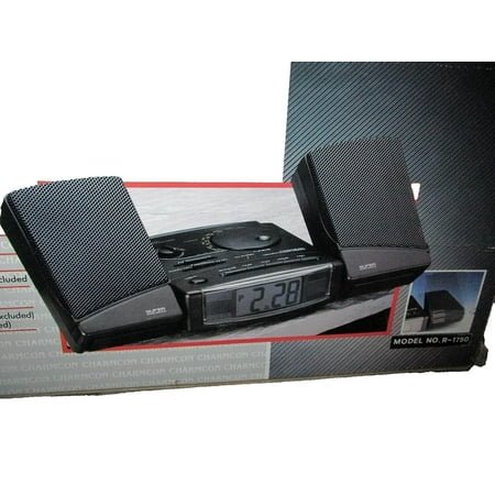 Bass Reflect Stereo Jumbo LCD Alarm Clock Radio